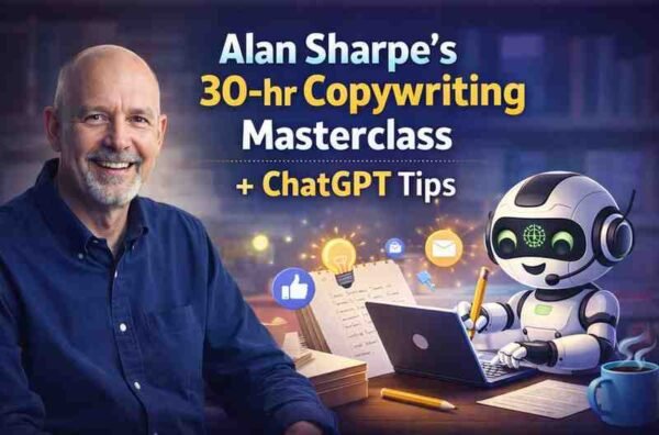Alan Sharpe’s 30-hr Copywriting Masterclass + ChatGPT Tips – Readexpert