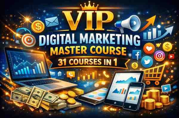 VIP Digital Marketing Master Course: 31 Courses in 1