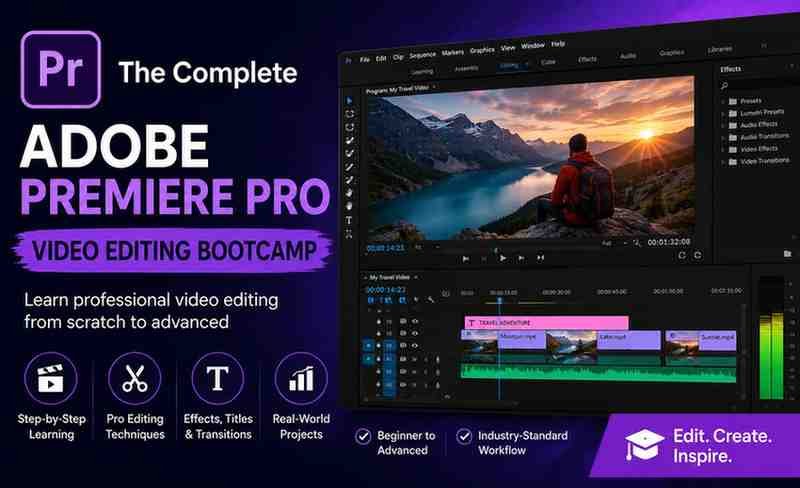 The Complete Adobe Premiere Pro Video Editing Bootcamp