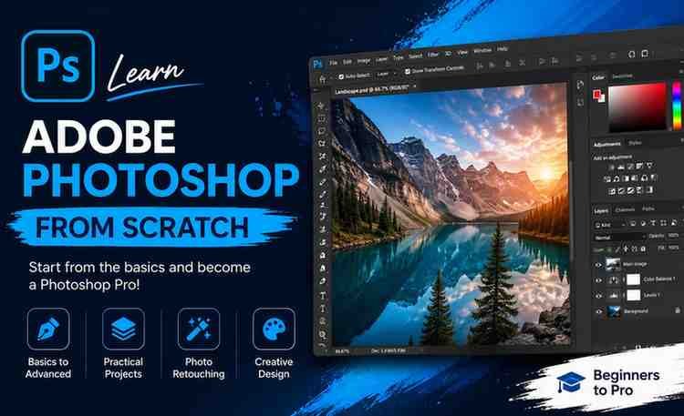 Learn Adobe Photoshop from Scratch