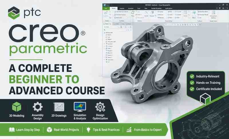 PTC Creo Parametric – A Complete Beginner to Advanced Course – Readexpert